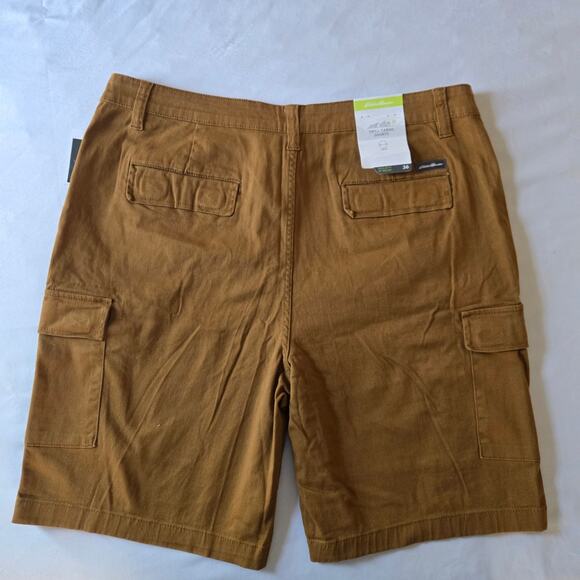 NWT Eddie Bauer Hiking Cargo Shorts - Men's 36 - Burlwood Brown 9.5" Inseam - Picture 4 of 6